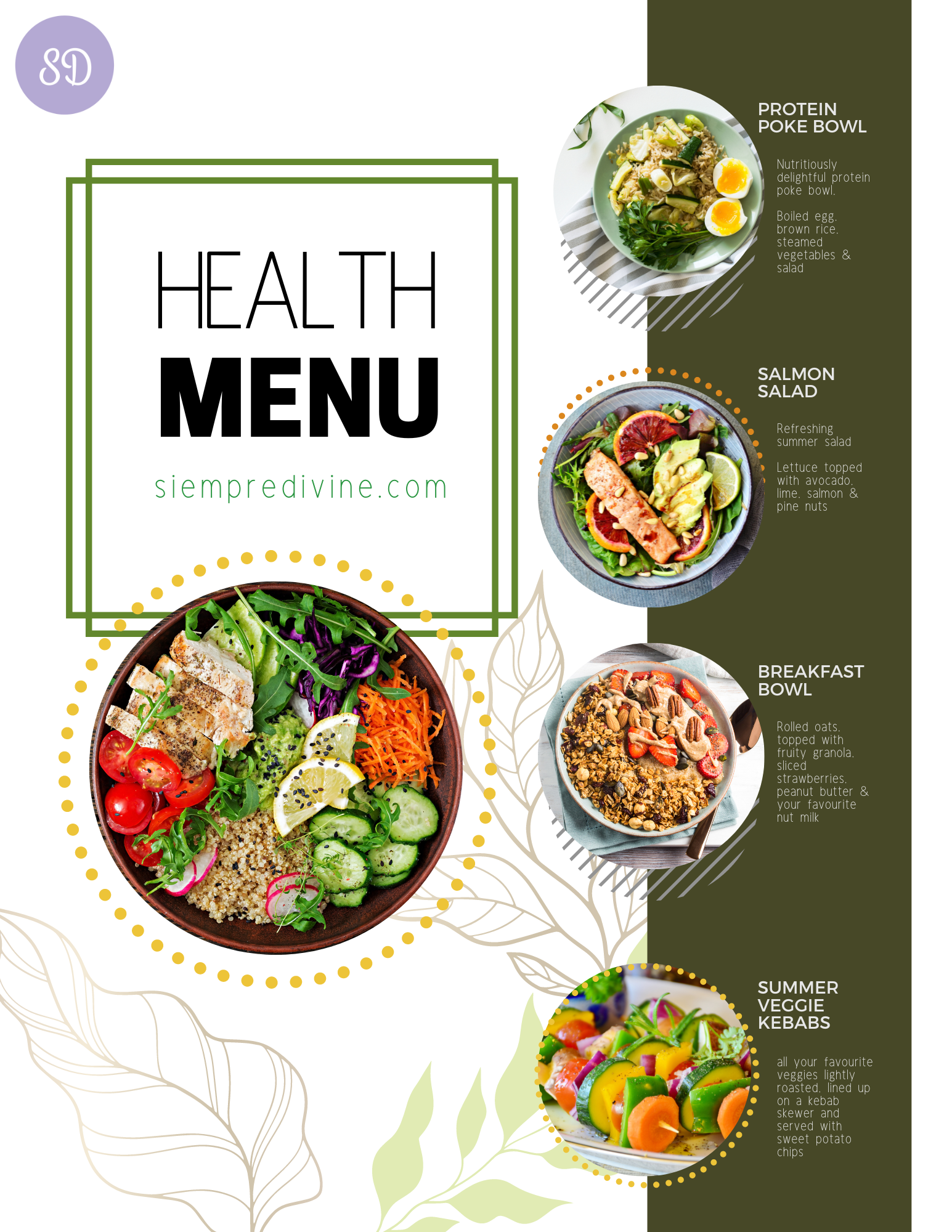 Health Menu