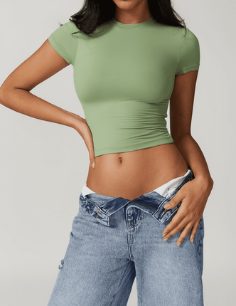 Adele Sleek Active Crop Top