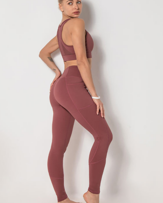 'Compress & Contour' High Waist Leggings with Pockets