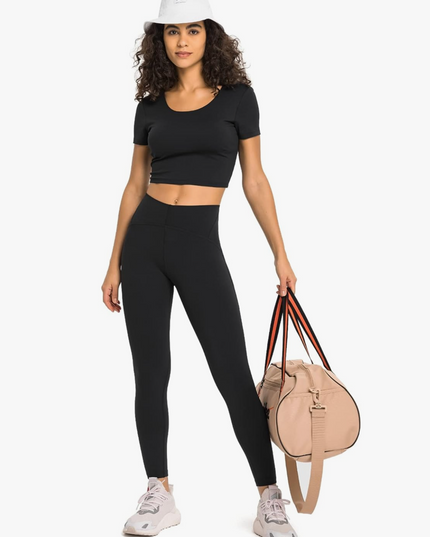 "High-Waist Design Sport Leggings"