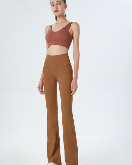 Coral Flare Leggings