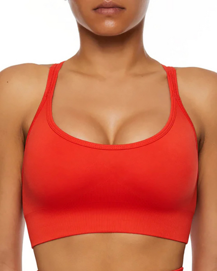 'Crossover Comfort' Seamless Sports Bra