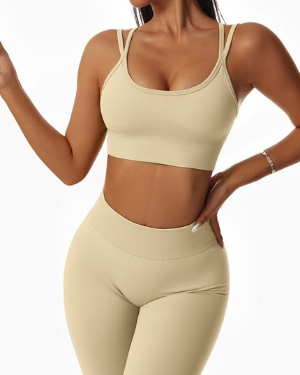 'Crossover Comfort' Seamless Sports Bra