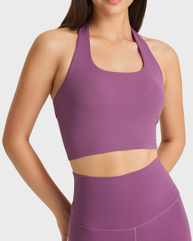 'UltraSoft Halter' Sports Bra